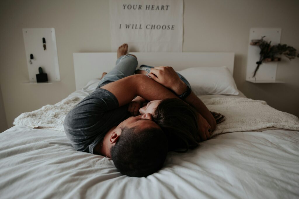couple shows what performance in bed is